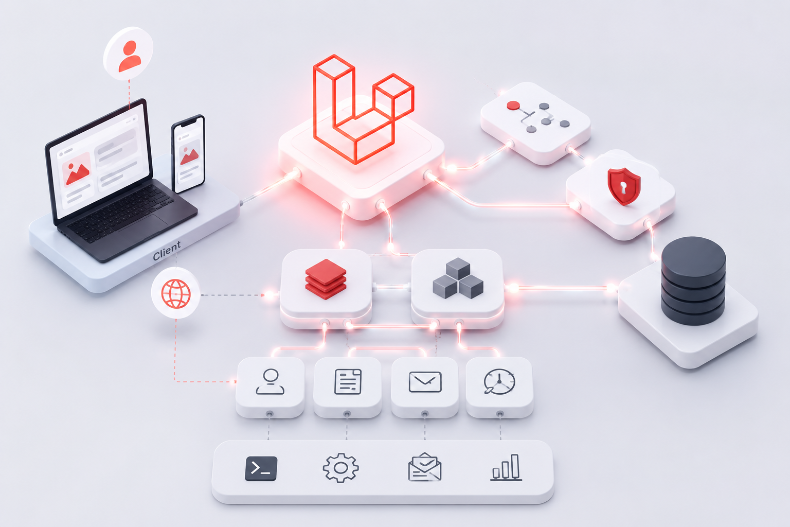 معمارية Laravel نظيفة: من المتحكّم السمين إلى Services وActions وForm Requests
