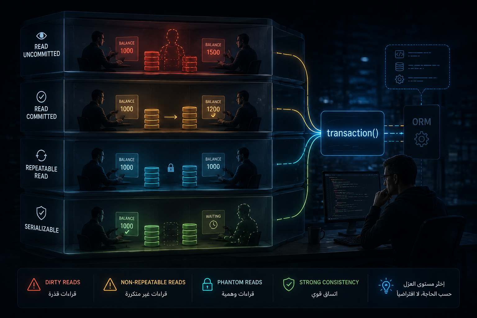 Transaction Isolation Levels: What the ORM Doesn't Tell You Behind transaction()
